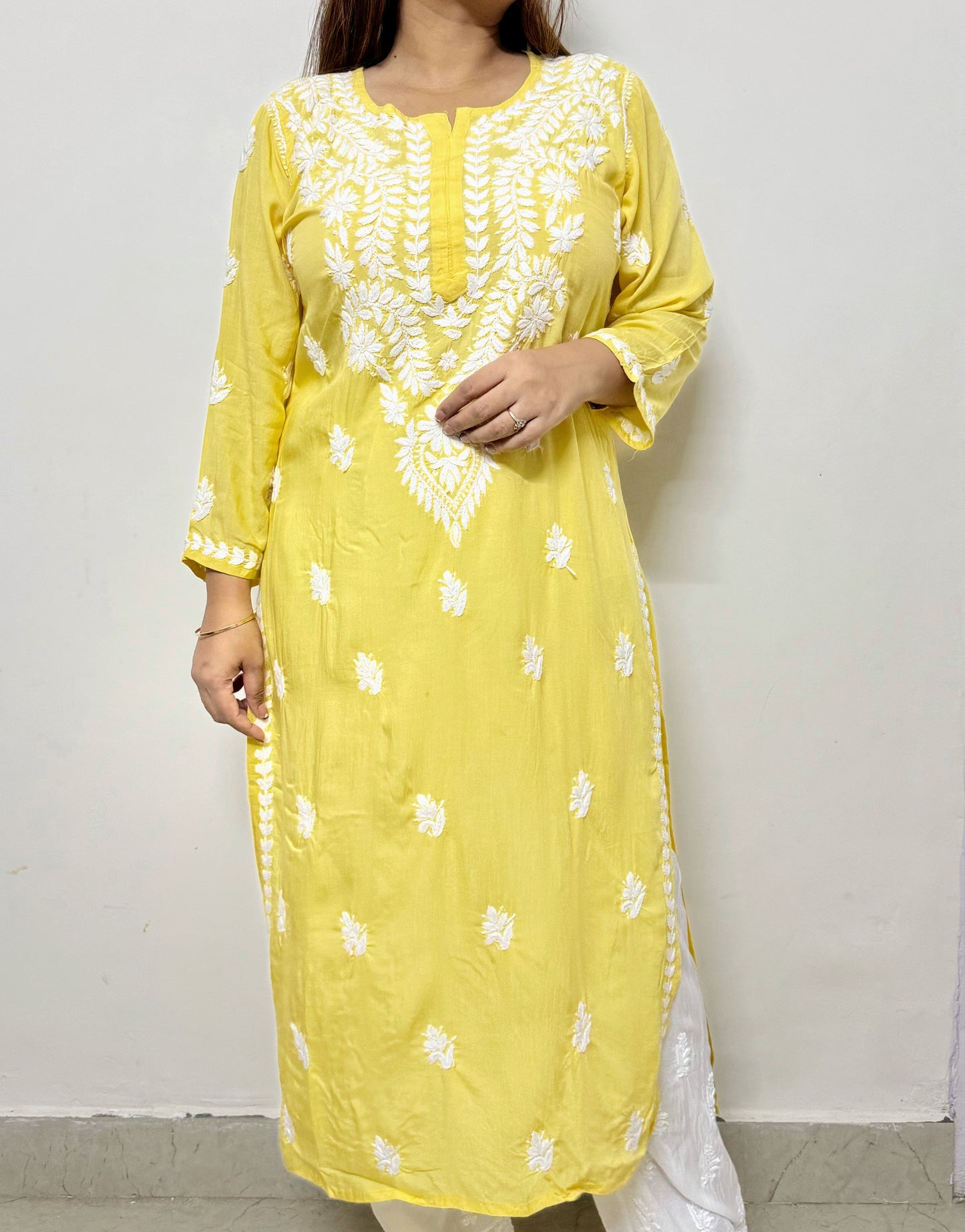 Classic embroidery modal kurti