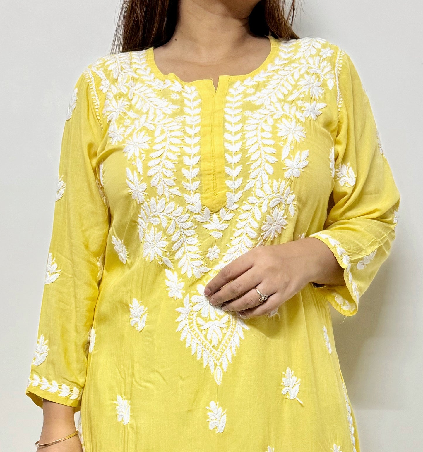 Classic embroidery modal kurti