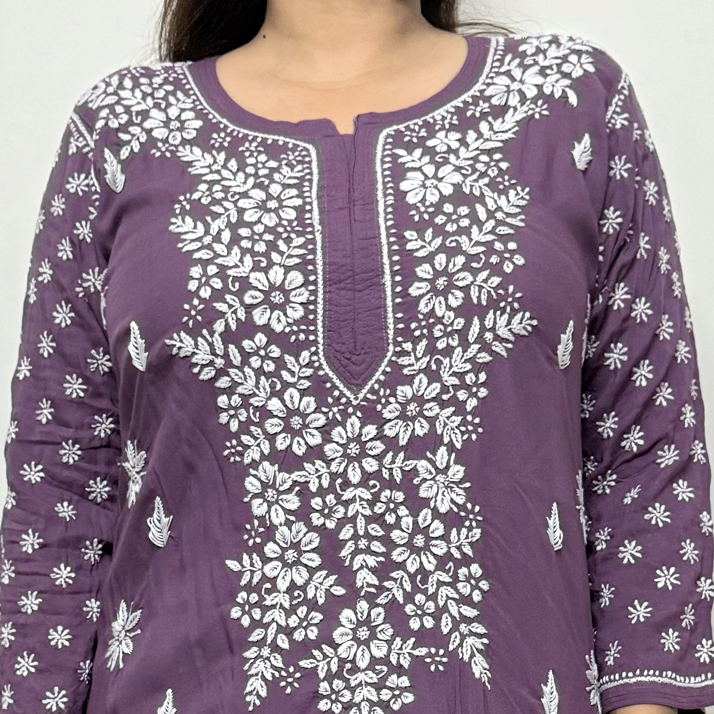 Floral Bloom Long Modal Kurti