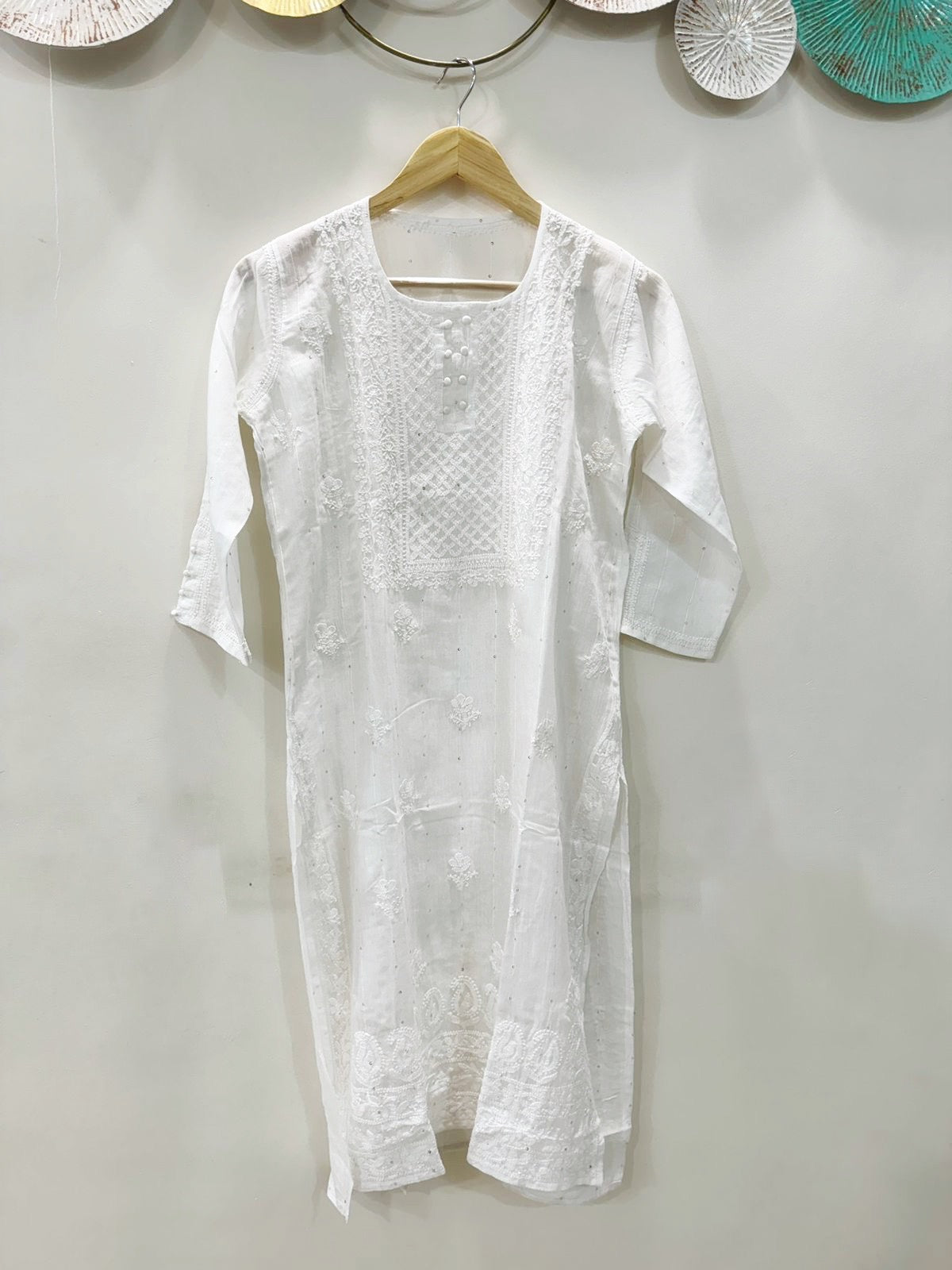 Mukesh work chikankari kurti