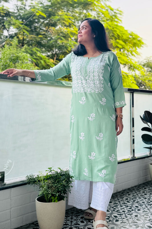 Suns-kari Green Kurti