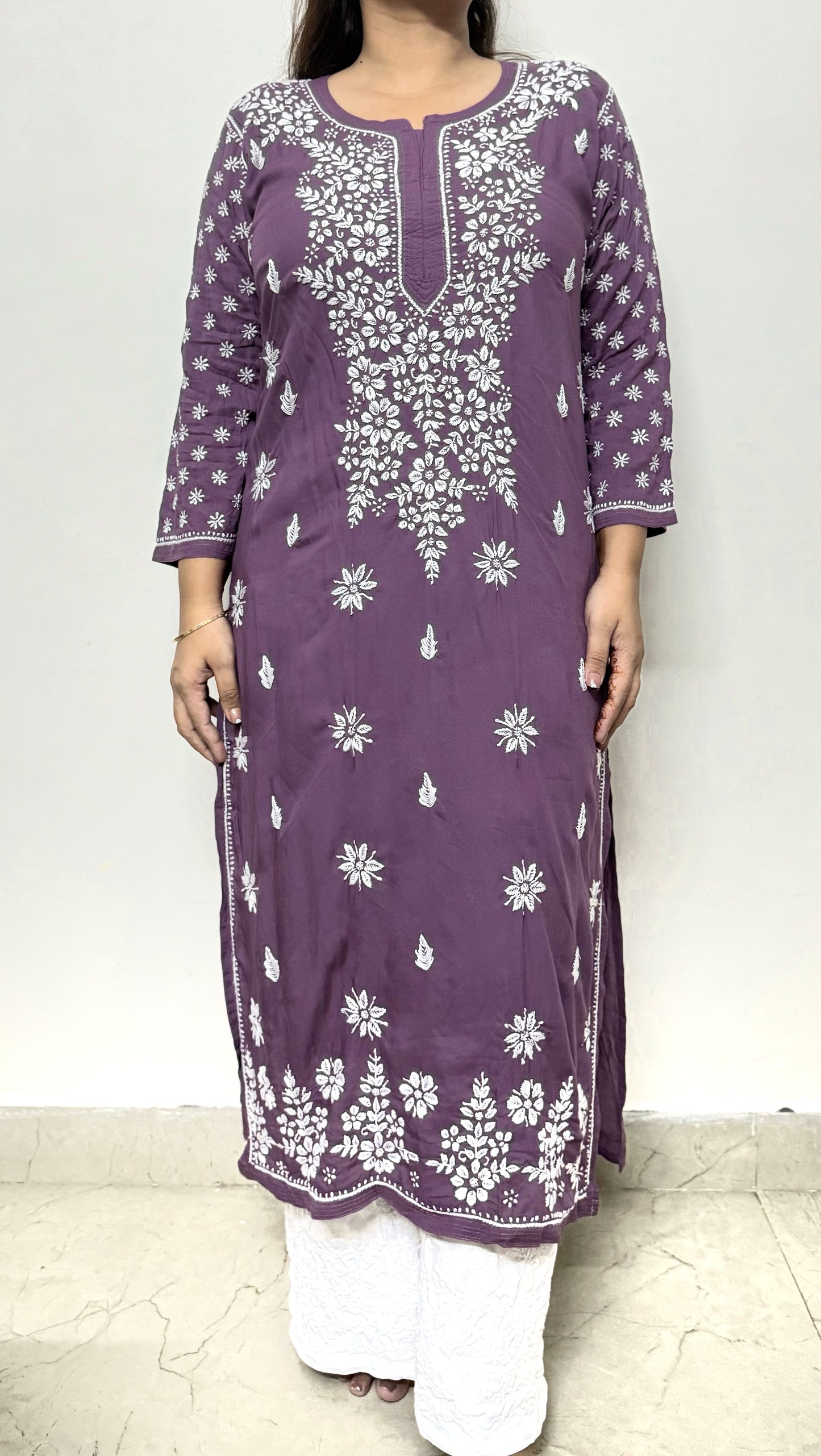 Floral Bloom Long Modal Kurti