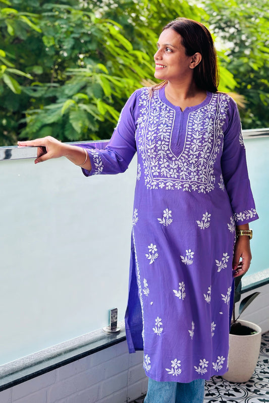 Suns-kari Purple Kurti