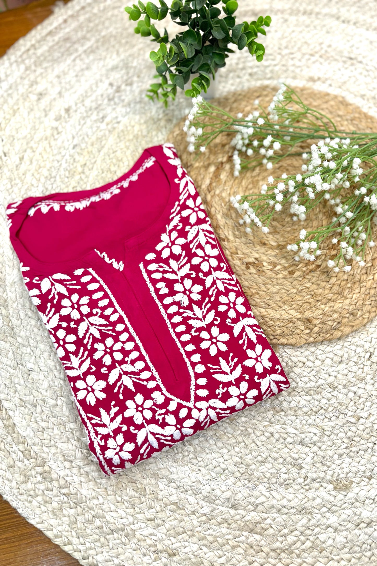 Suns-kari Hot Pink Kurti