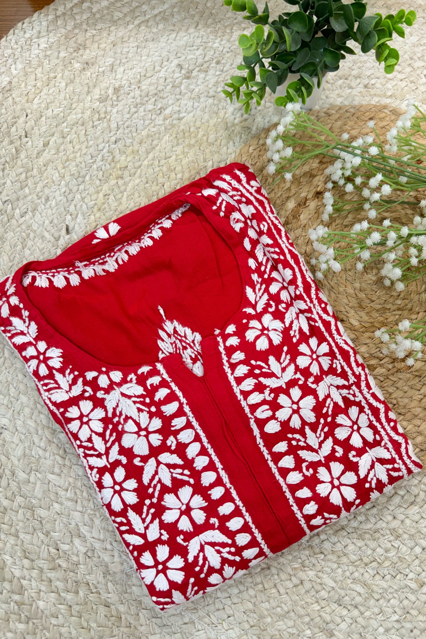 Suns-kari Red Kurti
