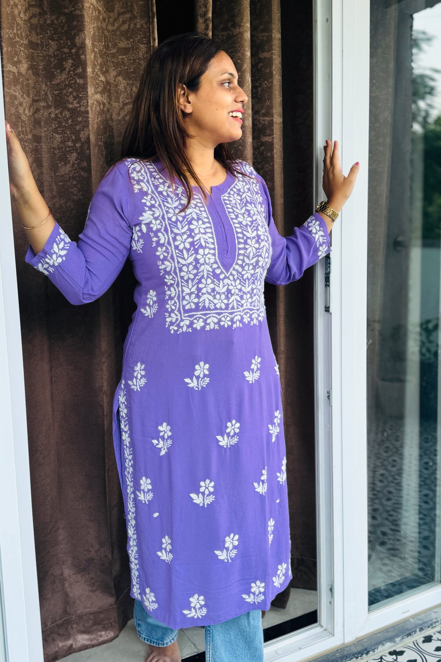 Suns-kari Purple Kurti