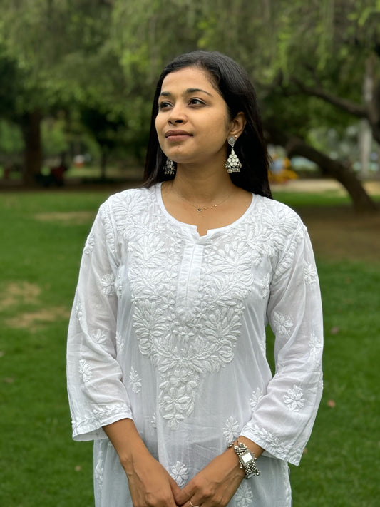 The pretty white kurti