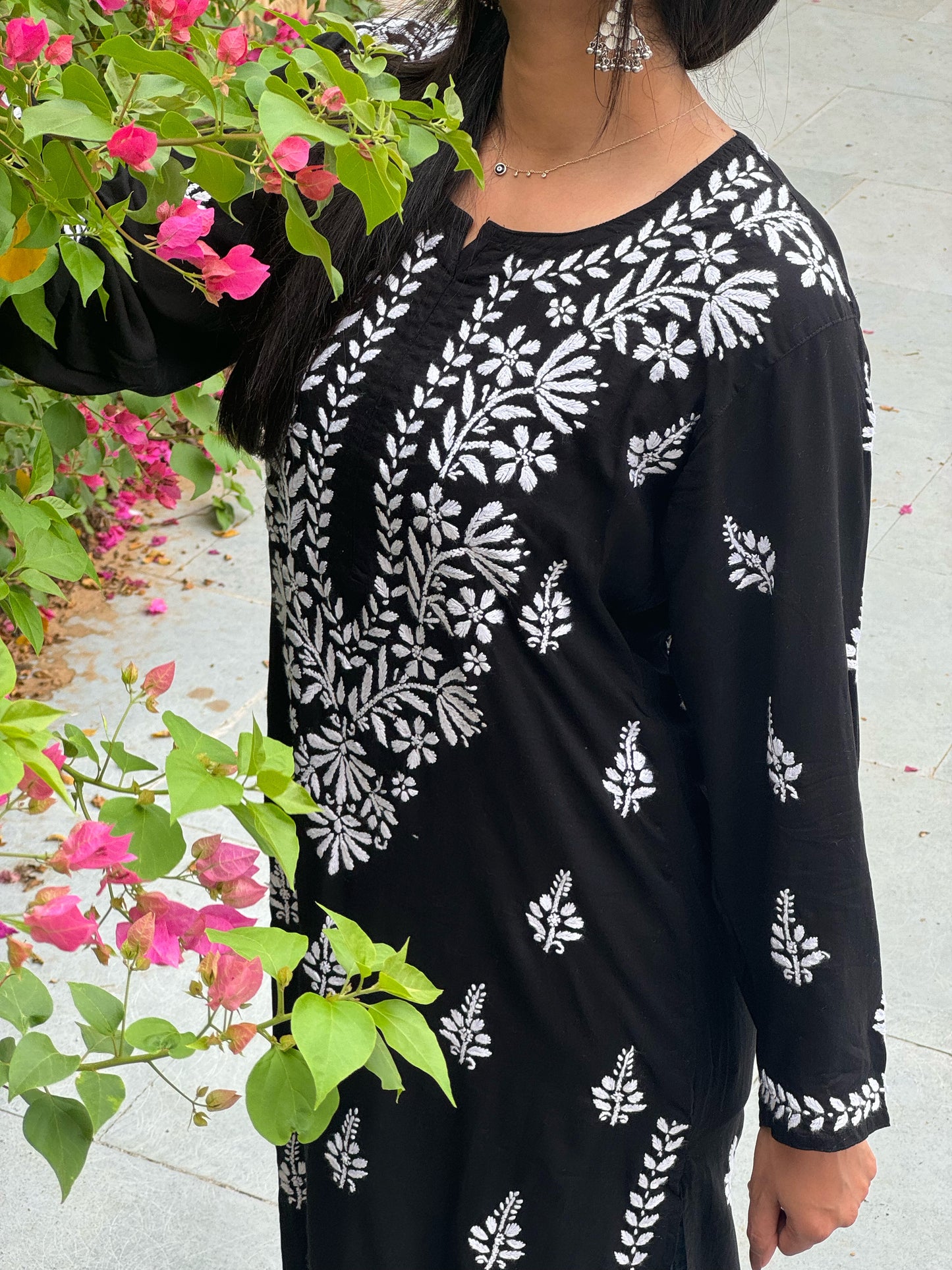 Classic embroidery modal kurti