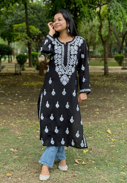Classic embroidery modal kurti